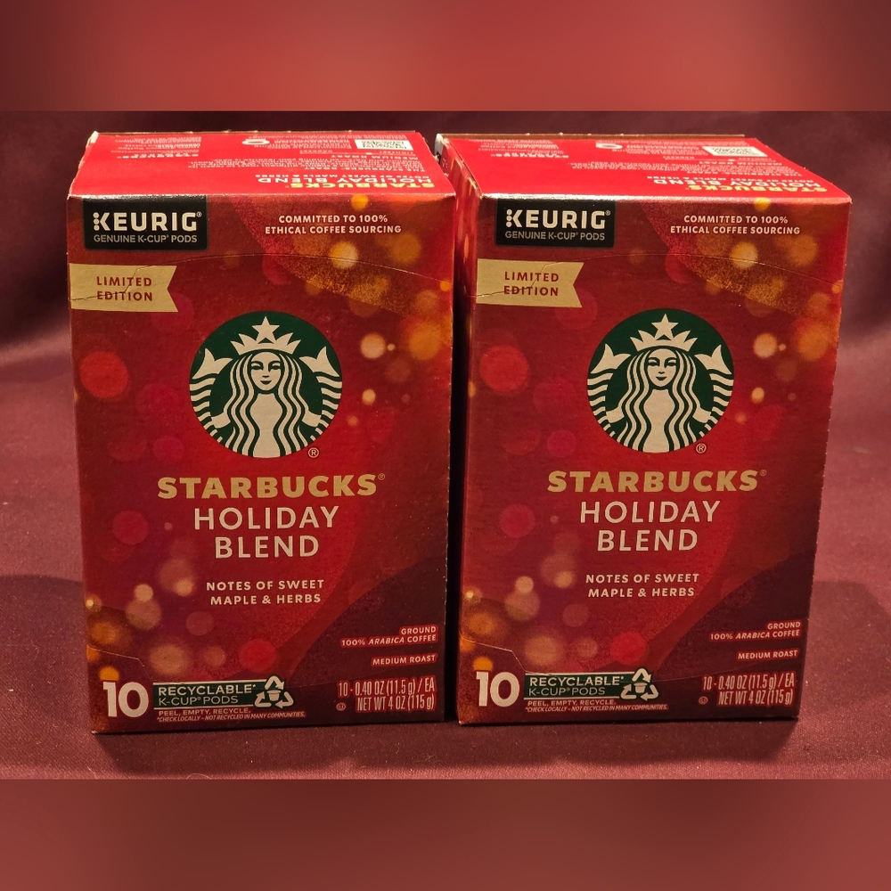 Starbucks Limited Edition Holiday Blend Keurig K-Cup Pods-two Boxes Per Order